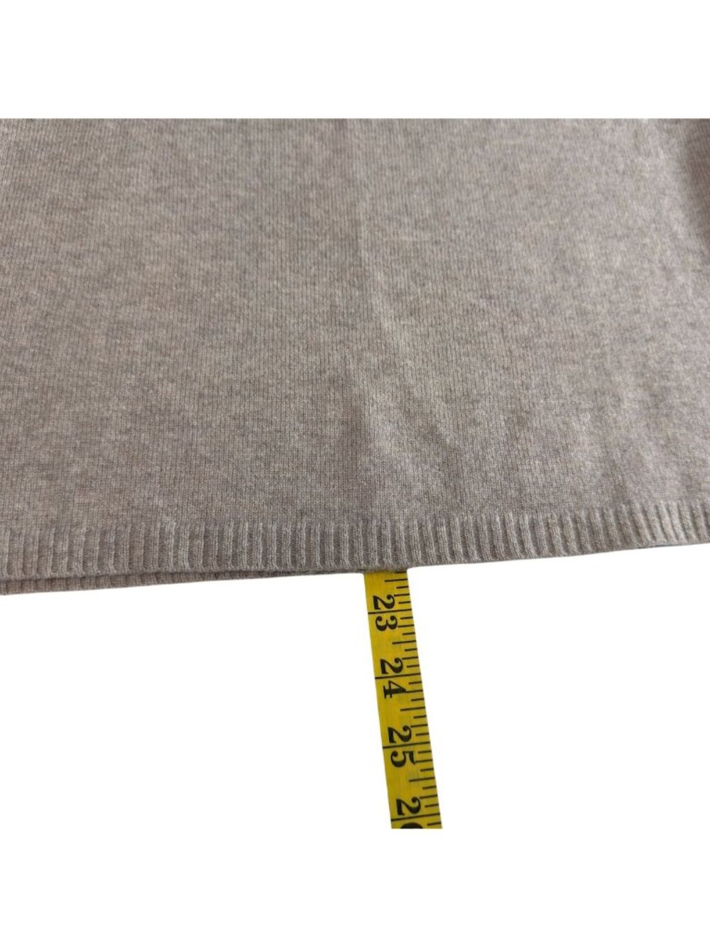 Vintage Nordstrom Cashmere Sweater Womens Size M Turtleneck Heather Oatmeal  90s - Picture 12 of 12